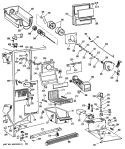 Section Diagram and Parts List for TFEA24RRAAD  General Electric Refrigerator