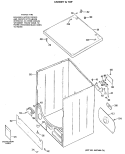 CABINET & TOP Diagram and Parts List for DDE7209RALAA  General Electric Dryer