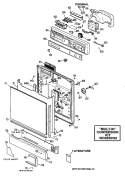 Section Diagram and Parts List for GSC1120S03  General Electric Dishwasher