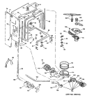 Part Location Diagram of WD37X0064 GE PLASTIC HOSE
