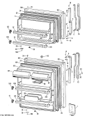 Part Location Diagram of WR17X2296 GE Door Shelf Retainer Bar