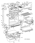 Part Location Diagram of WR38X1672 GE TRIM GLASS SHELF