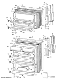 Part Location Diagram of WR71X2135 GE FRONT DOOR SHELF