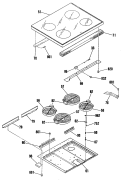 Part Location Diagram of WB24K5070 GE THERMAL SWITCH 1400W