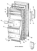 Part Location Diagram of WR78X8399 GE FF O DOOR RH White
