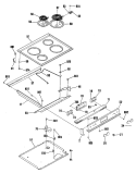 Part Location Diagram of WB36K5142 GE CONTROL PANEL Assembly