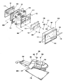Section Diagram and Parts List for JSP26GP3WH  General Electric Range