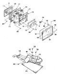 Section Diagram and Parts List for JSP39GR2WG  General Electric Range