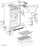 Section Diagram and Parts List for TBX14SPKLAD  General Electric Refrigerator