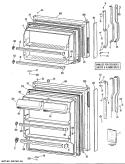 Section Diagram and Parts List for TBX16SPJRHA  General Electric Refrigerator