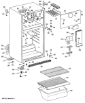 Section Diagram and Parts List for TBX16SPJRHA  General Electric Refrigerator