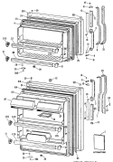 Section Diagram and Parts List for TBX18JPNRWH  General Electric Refrigerator