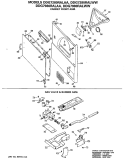 CABINET FRONT ASM. Diagram and Parts List for DDG7980RALWW  General Electric Dryer