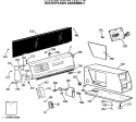 BACKSPLASH ASSEMBLY Diagram and Parts List for DDC6400PAL  General Electric Dryer