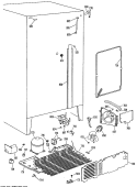 Section Diagram and Parts List for TFX20JRSAAD  General Electric Refrigerator