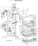 Part Location Diagram of WR71X2270 GE SHELF QUICK Assembly