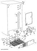 Section Diagram and Parts List for TFX24VRSAAD  General Electric Refrigerator