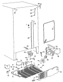 Section Diagram and Parts List for TFX24ZFSAWH  General Electric Refrigerator