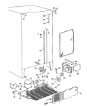 Section Diagram and Parts List for TFX24ZRSAAD  General Electric Refrigerator
