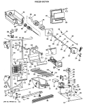 FREEZER SECTION Diagram and Parts List for TFX27ZRSAAD  General Electric Refrigerator