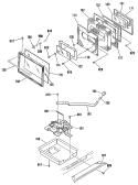 Section Diagram and Parts List for JHP56GN5AD  General Electric Range
