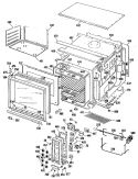 Section Diagram and Parts List for JHP63GN5AD  General Electric Range