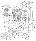 Section Diagram and Parts List for JHP63GN5AD  General Electric Range