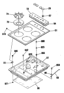 Part Location Diagram of WB31K10100 GE Burner Grate