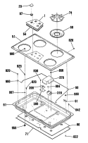 Part Location Diagram of WB10K5010 GE MAINTOP HINGE