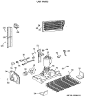 UNIT PARTS Diagram and Parts List for TBX18LASERWH  General Electric Refrigerator