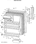 FRESH FOOD DOOR Diagram and Parts List for TBX21DASNRWH  General Electric Refrigerator