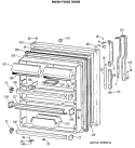 FRESH FOOR DOOR Diagram and Parts List for TBX25JASKRAD  General Electric Refrigerator