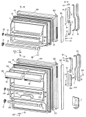 Section Diagram and Parts List for TBE16JASFRWH  General Electric Refrigerator