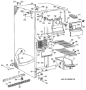 Section Diagram and Parts List for TFC20DASAWH  General Electric Refrigerator