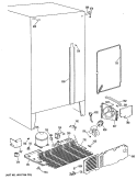 Section Diagram and Parts List for TFC22ZASAAD  General Electric Refrigerator