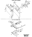 CABINET FRONT ASSEMBLY Diagram and Parts List for DDG7187RBL  General Electric Dryer