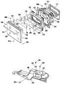 Section Diagram and Parts List for JKP14WP3WG  General Electric Wall Oven