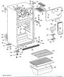 Section Diagram and Parts List for TBX16SYSFRWH  General Electric Refrigerator
