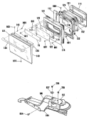 Part Location Diagram of WB56K5037 GE FRAME W/REFLECTOR Assembly