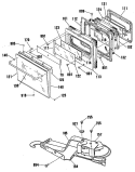 Section Diagram and Parts List for JKP45WP3WG  General Electric Wall Oven