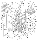 Section Diagram and Parts List for JRP24GP3BG  General Electric Wall Oven