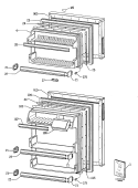 Section Diagram and Parts List for TDX13SNSBLWH  General Electric Refrigerator