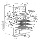 Section Diagram and Parts List for TDX13SNSBLWH  General Electric Refrigerator