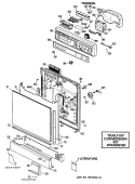 Section Diagram and Parts List for GSC1120S05  General Electric Dishwasher