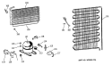 Section Diagram and Parts List for CAF16DMB  General Electric Freezer
