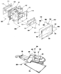 Section Diagram and Parts List for JSP31GP4WH  General Electric Range
