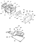 Section Diagram and Parts List for JSP38GS3BG  General Electric Range