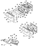 Section Diagram and Parts List for JKP26GP4BG  General Electric Wall Oven