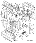 Section Diagram and Parts List for JEBC200W02  General Electric Microwave