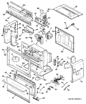 Section Diagram and Parts List for JEB100WN01  General Electric Microwave
